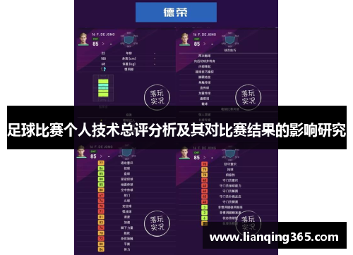 足球比赛个人技术总评分析及其对比赛结果的影响研究